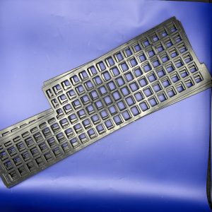 (4) plastic can shims designed for Dixie Narco 501E, 522E, and 600E double‑column vending machines.